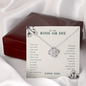 To My Ride Or Die Best Friend Love Knot Necklace | BFF, Best Friend, Unbiological Sister, Birthday Gifts, Best Friend Gift