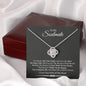 To My Soulmate Our Life Ain't No Fairy Tale But I Love You Cubic Zirconia Necklace | Gift From Partner To Soulmate