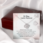No Storm Lasts Forever Love Knot Necklace | Addiction Recovery Affirmation Gift, AA Recovery Gifts, NA Recovery Sobriety Gift