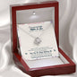 To My Future Mother In Law, Thank You For Welcoming Me Love Knot Necklace
