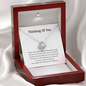 Thinking Of You Just Know You Have A Friend Right Here To Support You Love Knot Necklace | Loss of Baby Gift |  Pregnancy Loss Gift | Sorry For Your Loss Gift