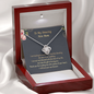 To My Amazing New Mom Thank You For Trusting Me Love Knot Necklace | Mother In Law Gift | Bride to Mother In Law Gift