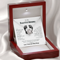 To My Beautiful Mommy Safe & Warm Love Knot Necklace, Gift for New Mom, Mother's Day Gift