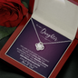 To Our Daughter You Are Our Biggest Achievement Love Knot Necklace | Daughter Birthday, Christmas, Graduation Gift | For Our Daughter Necklace