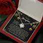 To My Beautiful Wife,l Love Knot Necklace | Anniversary Gift for Wife | Luxurious Necklace Gift for Wife | Wife Birthday, Christmas Gift