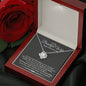 To My Beautiful Wife Happy 10th Anniversary Cubic Zirconia Necklace | Gift From Husband To Wife | 10th Anniversary Gift