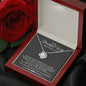 To My Beautiful Wife Happy 1st Year Anniversary Cubic Zirconia Necklace | Gift From Husband To Wife | 1st Year Anniversary Gift