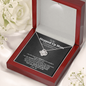 Stepped Up Mom Love Knot Necklace | Stepped Up Mom, Unbiological Mom, Foster Mom, Stepmom, Mother In Law Card Mother's Day Gift