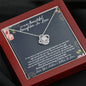 To Our Beautiful Daughter-In-Law Love Knot Necklace, To Our Daughter-In-Law Gift On Wedding Day