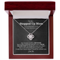 Unbiological Mom Love Knot Necklace | Stepped Up Mom, Bonus Mom, Foster Mom, Stepmom, Mother In Law Card Mother's Day Gift