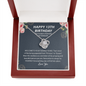 Upgraded to Teenager 13th Birthday Love Knot Necklace, 13th Birthday Gift, Thirteenth Birthday Necklace