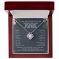 Funny Mother in Law Gift Love Knot Necklace | Mother in Law Wedding Gift, Mother of The Groom Gift, Mothers Day Gifts for Mother in Law
