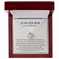 To My New Mom On My Wedding Day Love Knot Necklace Gift | Mother In Law Wedding Gift From Bride | Mother of the Groom Necklace | Future Mother in Law Wedding Gift | Sentimental Gift For Mother-In-Law