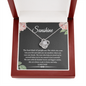 The Best Kind Of People Make You See Sunshine Love Knot Necklace | Unbiological Sister Necklace, Bonus Sister Gift | Gift for Bestie, Best Friend Gift