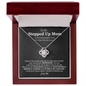 Bonus Mom Stepped Up Mom Love Knot Necklace | Unbiological Mom, Foster Mom, Stepmom, Mother In Law Card Mother's Day Gift