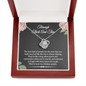 Once In A Lifetime People Through Thick And Thin Love Knot Necklace | Unbiological Sister Necklace, Bonus Sister Gift | Gift for Bestie, Best Friend Gift