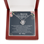 To My Bestie Wedding Day Gift Necklace | Best Friend of the Bride Necklace, Best Friend to Bride Gift, Bride Jewelry Gift