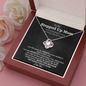 Stepped Up Mom Love Knot Necklace | Stepped Up Mom, Unbiological Mom, Foster Mom, Stepmom, Mother In Law Card Mother's Day Gift