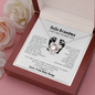 To My Amazing Future Grandma Love Knot Necklace, Pregnancy Reveal Gift, Gift for Grandmother To Be