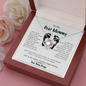 To My Dear Mommy From Tiny Bump Love Knot Necklace, Gift for New Mom, Mother's Day Gift