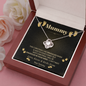 Mummy-To-Be, This Christmas I Am Snuggled In Your Tummy Love Knot Necklace | Pregnancy Gift for Friend | Necklace Gift for First Time Mummy