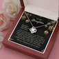 To My Beautiful Wife,l Love Knot Necklace | Anniversary Gift for Wife | Luxurious Necklace Gift for Wife | Wife Birthday, Christmas Gift