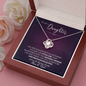 To Our Daughter You Are Our Biggest Achievement Love Knot Necklace | Daughter Birthday, Christmas, Graduation Gift | For Our Daughter Necklace