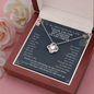 Funny Mother in Law Gift Love Knot Necklace | Mother in Law Wedding Gift, Mother of The Groom Gift, Mothers Day Gifts for Mother in Law