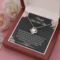 The Best Kind Of People Through Thick And Thin Love Knot Necklace | Unbiological Sister Necklace, Bonus Sister Gift | Gift for Bestie, Best Friend Gift