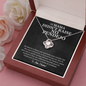 Mama Didn't Raise No Pendejo Love Knot Necklace | Mother's Day Gift Hispanic Mother