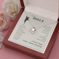 To My Niece, Live Your Dreams Love Knot Necklace | Gift for Niece from Aunt | Niece Birthday, Graduation, Christmas Present