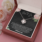 To My Ride Or Die We Have Each Other Love Knot Necklace | Unbiological Sister Necklace, Bonus Sister Gift, Bestie, Best Friend Gift