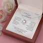 To My Sister On My Wedding Day Love Knot Necklace | Gift for Sister of the Bride Wedding Day | Gift for Sister of the Bride
