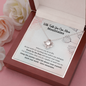 With Faith You Can Move Mountains Graduation Gift Love Knot Necklace | Affirmation Necklace | Encouragement Gift | Motivational Gift
