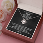 Funny To My Mom Gift Love Knot Necklace | Funny Mothers Day Message Card | Gift for Mother's Birthday