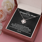 Unbiological Mom Love Knot Necklace | Stepped Up Mom, Bonus Mom, Foster Mom, Stepmom, Mother In Law Card Mother's Day Gift