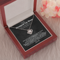 Bonus Mom Stepped Up Mom Love Knot Necklace | Unbiological Mom, Foster Mom, Stepmom, Mother In Law Card Mother's Day Gift