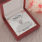 To My Amazing Mom On My Wedding Day Love Knot Necklace Gift / Mother of the Groom Gift From Groom / Wedding Gift For Mom / Groom Gift To Mom