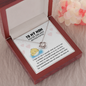To My Mother Puffer Our Bond Will Persist Funny Mother's Day Love Knot Necklace | Gift For Mother