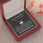 To My Amazing Mom Our Hearts Are Connected Forever Love Knot Necklace | Gift to Mom from Daughter/Son | Mother's Day Gift to Mom