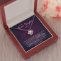 To My Bonus Daughter You Are My Biggest Achievement Love Knot Necklace | Bonus Daughter Birthday, Christmas, Graduation Gift