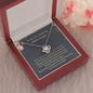 Mother Of The Groom I Promise To Cherish Your Son Love Knot Necklace | Mother In Law Gift | Bride to Mother In Law Gift