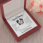 To My Beautiful Mommy Safe & Warm Love Knot Necklace, Gift for New Mom, Mother's Day Gift