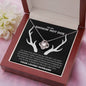 To My Smokin Hot Doe From Loving Husband Love Knot Necklace | Christmas Gift For Wife | Original Hunting Couple Jewelry Gift | To Wife From Husband