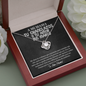 Tu Chanclazos Y Tu Amor Me Marco Love Knot Necklace | Mother's Day Gift Hispanic Mother