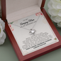 To My Amazing Mom On My Wedding Day Love Knot Necklace Gift / Mother of the Groom Gift From Groom / Wedding Gift For Mom / Groom Gift To Mom