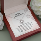 No Storm Lasts Forever Love Knot Necklace | Addiction Recovery Affirmation Gift, AA Recovery Gifts, NA Recovery Sobriety Gift