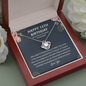 Upgraded to Teenager 13th Birthday Love Knot Necklace, 13th Birthday Gift, Thirteenth Birthday Necklace