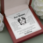 To My Dear Mommy From Tiny Bump Love Knot Necklace, Gift for New Mom, Mother's Day Gift