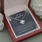 To my Daughter, You Are Going Places Love Knot Necklace | Gift for Daughter From Mom & Dad | Motivational Gift for my Daughter From your parents